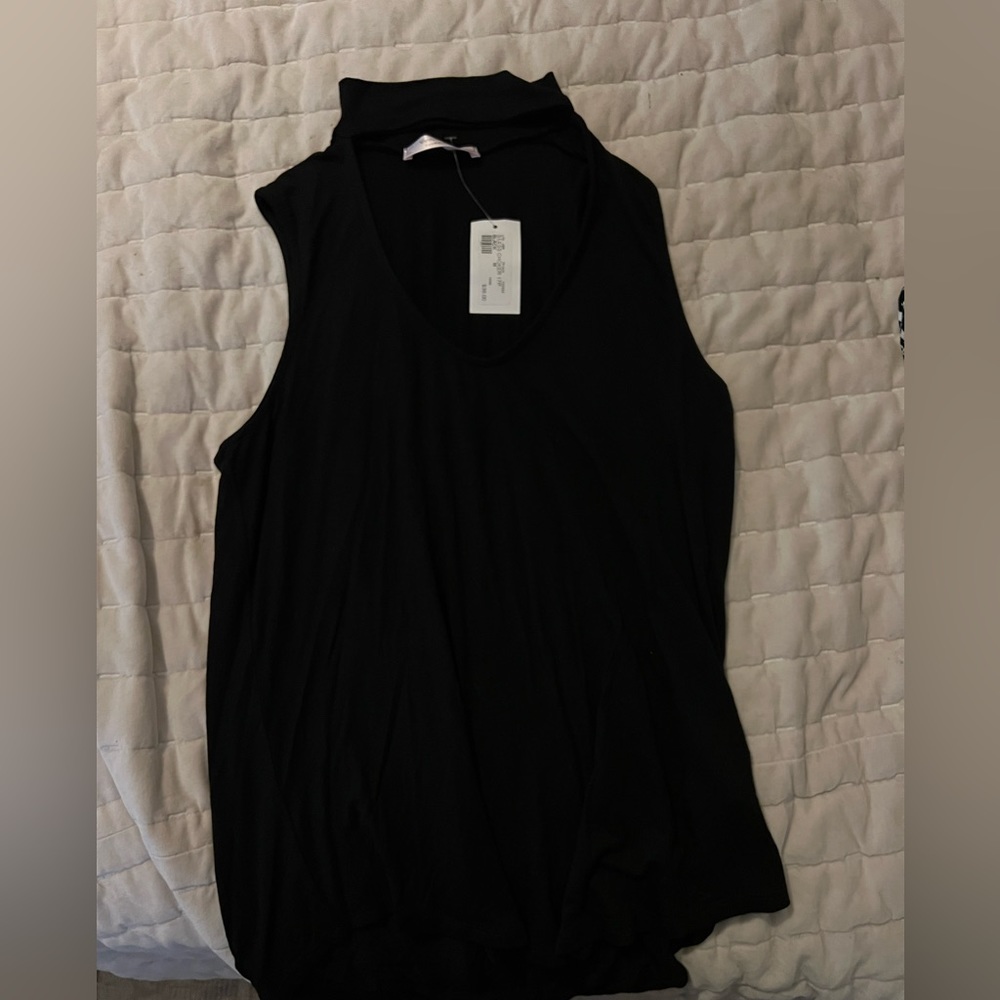 Black cut out top